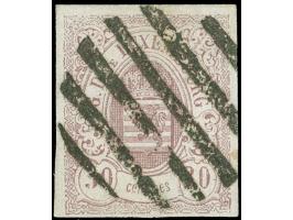 Mersch, circle of bars, clear and central on 30 c. lilac, clear to large margins, signed Demuth BPP