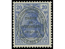1920, Hochovalaufdruck, 20 Pfg. dunkellilaultramarin, postfrisch, tadellos, sign. Hey BPP&nbsp;