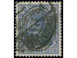 1920, Hochovalaufdruck, 20 Pfg. dunkellilaultramarin, gestempelt, tadellos, sign. Hey BPP&nbsp;
