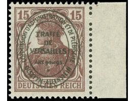1920, Hochovalaufdruck, 15 Pfg. karminbraun, postfrisch, tadellos, sign. Mikulski&nbsp;