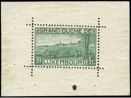1923, Birthday souvenir sheet, mint never hinged, very small and unobtrusive faults in the margins. Certificate Böttger BPP (
