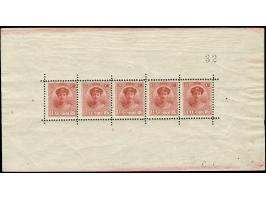 1921, 15 c. miniature sheet with plate number "2", unfolded, mint never hinged, vf