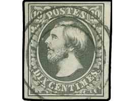 Mersch, target cancel on 1852, 10 c. greenish black, vf, opinion Böttger BPP&nbsp;
