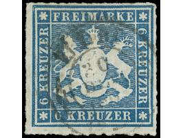1865, 6 Kr. dunkelblau, farbfrisch mit DKr. “HALL”, in einwandfreier Erhaltung, bestens sign. Heinrich BPP