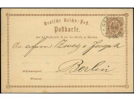 “GRAUDENZ 1.OCTBR.75” (Spalink 14) sehr klar auf Ganzsachenkarte ½ Gr. nach Berlin in einwandfreier Erhaltung. Eine recht spä