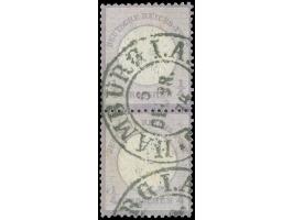 “HAMBURG I.A. 6.DECBR.74” (Spalink 17-4M) einmal klar und fast kpl. und zusätzlicher Teilabaschlag auf senkrechtem Paar &nbsp
