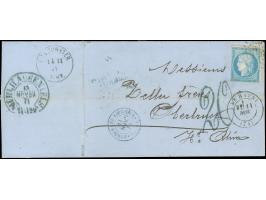 “MÜHLHAUSEN i. ELS 15.NOVBR.71” (Spalink 26-1) klar als Transitstempel rückseitig auf kpl. Faltbrief von “LE HAVRE 11.NOV.71”