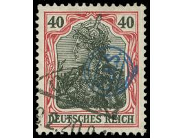 1920, Germania 40 Pfg. dunkelkarminrot/schwarz, sauber gestempelt “OPPELN 19.2.20", tadellos, sign. Mikulski, Fotobefund Grub