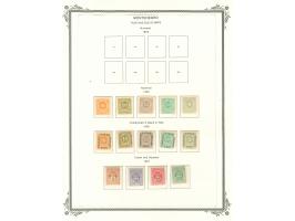 1896/1941, collection starting complete pictorial issue set of twelve values, unused, including occupation issues on 8 Scott 