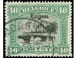 1920, 40 C. grün/schwarz, gezähnt L 15, gestempelt, tadellos, Kurzbefund Dr. Hoffner BPP (2014)
