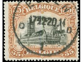 1920, 35 C. rotbraun/schwarz, gezähnt L15, sauber gestempelt “EUPEN 17.12.20”, tadellos, Kurzbefund Dr. Hoffner BPP (2014)