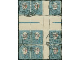 1920, Freimarke 10 Pfg. auf 20 Pfg. dunkelgraublau, Herzstück, sauber gestempelt “BOGUTSCHÜTZ NORD (KR. KATTOWITZ) 13.3.20”, 