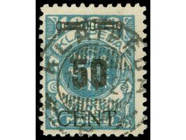1923, Freimarke 50 C. auf 1000 M. grünlichblau, mit Plattenfehler “MARKW statt MARKIU” (Feld 23), sauber gestempelt “KLAIPEDA