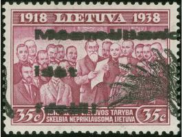 1939, 35 C. rosakarmin, doppelter, gleichstarker Aufdruck in Type II, postfrisch, tadellos, unsigniert, Fotobefund Huylmans B