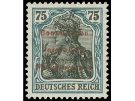 1920, Germania 75 Pfg. schwärzlichblaugrün/grünschwarz, roter Probeaufdruck, postfrisch, tadellos, sign. Dr. U.E. Klein&nbsp;