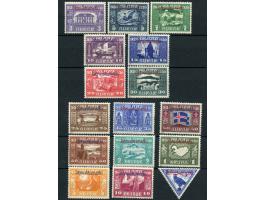 1930, Allthing complete official overprinted set of 16 stamps, unused, tiny hinge remains, otherwise very fine. (Mi.** 2.000€