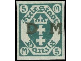 1922, Kleines Staatswappen 5 M. schwärzlichopalgrün, ungezähnt, postfrisch, tadellos, sign. Zumstein, Kurzbefund Gruber BPP (