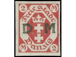 1922, Kleines Staatswappen 2 M. karminrot, ungezähnt, postfrisch, tadellos, sign. Richter, Kurzbefund Gruber BPP (2020)