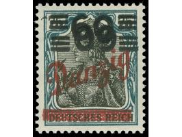 1921, Freimarke 60 auf 75 Pfg schwärzlichgrünblau/gelbschwarz, doppelter Wertaufdruck, postfrisch, tadellos, unsigniert, Foto