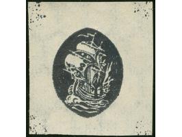 1921, Kogge 10 Pfg., ungezähnter Phasendruck ohne Rahmen, postfrisch, tadellos, sign. Kniep BPP, Fotobefund Gruber BPP (2019)