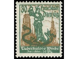 1921, Tuberkulose-Woche 30 Pfg., Probedruck in anderer Farbe, postfrisch, tadellos, unsigniert, Kurzbefund Soecknick BPP (201