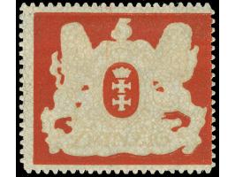 1921, Großes Staatswappen 5 M., einfarbiger Probedruck, sauber ungebraucht, tadellos, Katalognummer mit Bleistift vermerkt, K