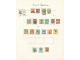 1873/1915, collection on two album pages, mainly used, including Mi.29-34, 38-40, 1903 bisect 4 c. on piece, fresh colours, f