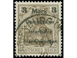 1920, Germania 3 M. auf 3 Pfg. dunkelorangebraun, Aufdruck Type BIIIa, sauber gestempelt “MARIENBURG 26.5.20”, tadellos, sign