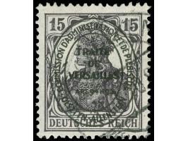 1920, Ovalaufdruck auf Germania 15 Pfg. violettschwarz, gestempelt, tadellos, sign. Dr. Hochstädter BPP, Hey BPP