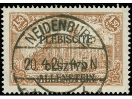 1920, Germania 1,50 M. braun, sauber gestempelt "NEIDENBURG 20.4.20", tadellos, sign. Dr. Hochstäder BPP, Gruber BPP