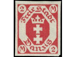 1922, Kleines Staatswappen 2 M., ungezähnt, postfrisch, tadellos, sign. Richter
