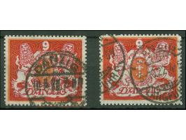 1922, Großes Staatswappen 9 M., liegendes Wasserzeichen 2 Y und stehendes Wasserzeichen 2 X, sauber und zeitgerecht gestempel