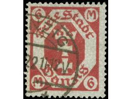 1922, Kleines Staatswappen 6 M. dunkelkarminrot, sauber und zeitgerecht gestempelt, tadellos, sign. Gruber BPP