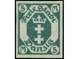 1922, Kleines Staatswappen 5 M. schwärzlichopalgrün, ungezähnt, postfrisch, tadellos, sign. Richter&nbsp;