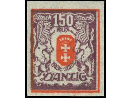 1922, Großes Staatswappen 150 M., ungezähnt, postfrisch, tadellos, sign. Richter&nbsp;