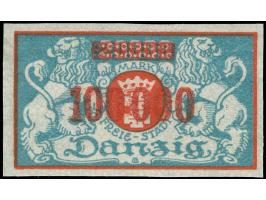1923, Großes Staatswappen 100000 auf 20000 M., ungezähnt, postfrisch, tadellos, sign. Richter
