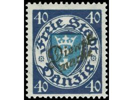 1924, Staatswappen 40 Pfg. schwärzlichviolettultramarin/mittelcyanblau, postfrisch, tadellos, unsigniert, Kurzbefund Soecknic