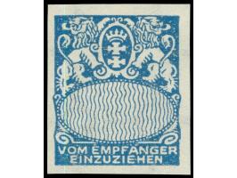 1923, Großes Staatswappen 5 Pfg., ungezähnter Phasendruck ohne Werteindruck, postfrisch, tadellos&nbsp;