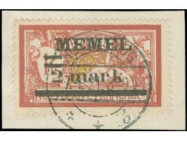 1920, Freimarke 2 M. auf 1 Fr. lebhaftbräunlichkarmin/grünlichgelb, weißes Papier, Aufdruckfehler “Abstand zwischen r und k v