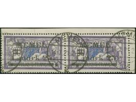 1920, Freimarke 1,25 M. auf 60 C. dunkelgrauviolett/kobalt, weißes Papier, Aufdruckfehler “weiter Abstand zwischen 1 und mark