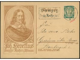 1939, Danziger Bürger 10 Pfg. Postkarte, Motiv Hevelius, mit Stempel “DANZIG 5 31.8.39" mit Werbezusatz "DANZIG DEIN REISEZIE
