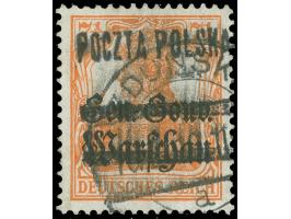 1918, Germania 7 ½ Pfg. orange, Aufdruck in Type I, sauber gestempelt “ZDUNSKA”, tadellos, sign. Schmutz, Petriuk BPP