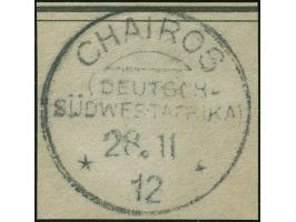 “CHAIROS / (D-SWA) / 28.11 12”, kompletter Abschlag auf Postanweisungs-Briefstück
