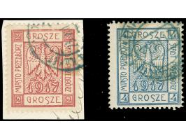 1917, Wappenzeichnung 2 Gr. und 4 Gr., Type 7, sauber gestempelt, tadellos, sign. Jungjohann BPP