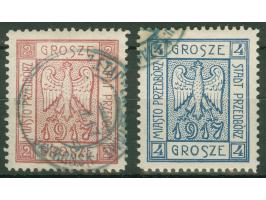 1917, Wappenzeichnung 2 Gr. und 4 Gr., Type 6, sauber gestempelt, tadellos, sign. Jungjohann BPP