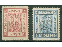1917, Wappenzeichnung 2 Gr. und 4 Gr., Type 2, ungebraucht mit Falzresten, tadellos, sign. Jungjohann BPP