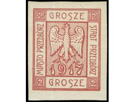 1917, Wappenzeichnung 2 Gr. karmin, geschnitten, sauber ungebraucht, tadellos, sign. u. a. Jungjohann BPP