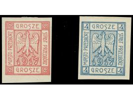 1917, Wappenzeichnung 2 Gr. und 4 Gr., Type 6, geschnitten, sauber ungebraucht, tadellos, sign. u. a. Jungjohann BPP