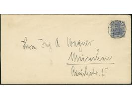 1920, Germania Kriegsdruck 20 Pfg ultramarin, mit Stempel “MEMEL ** c 17.2.20” als portogerechte Einzelfrankatur auf Fernbrie