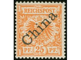 1898, Diagonalaufdruck 25 Pfg. dunkelorange, postfrisch, tadellos, unsigniert, Fotobefund Jäschke-L. BPP (2006)
